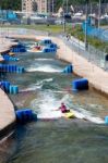 Water Sports At The Cardiff International White Water Centre Stock Photo