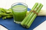 Celery Juice Stock Photo