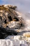 Mammoth Hot Springs Stock Photo