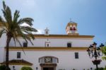 Facade Of The Church Of The Encarnacion In Marbella Stock Photo