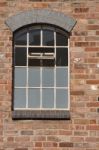 Brick Wall Window Stock Photo