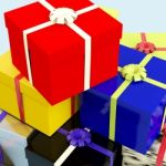 Multicolored Giftboxes Stacked Stock Photo