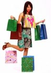 Girl From Shopping Stock Photo