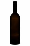 Isolated Transparent Bottle For Red Vine Stock Photo