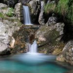 Pool Of Horses At Val Vertova Lombardy Near Bergamo In Italy Stock Photo