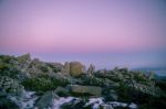 On Top Of Mount Wellington In Hobart, Tasmania During The Day Stock Photo