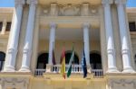 View Of The City Hall In Malaga Stock Photo