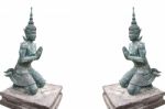 Thai Teppanom Angel Statue Stock Photo