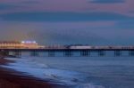 Brighton, East Sussex/uk - January 26 : Starlings Over The Pier Stock Photo