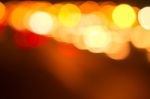 Orange Bokeh Abstract Background Stock Photo