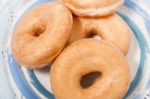 Donuts On A Plate Stock Photo