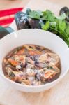 Raw Asian Green Mussel Stock Photo