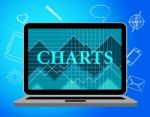 Charts Online Means Business Graph And Computer Stock Photo