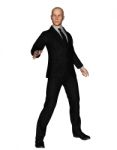 3d Rendering Of Full Length Businessman In Everyday Actions Isolated On White Background Stock Photo