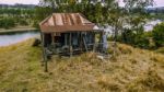 Abandoned Outback Farming Shed In Queensland Stock Photo