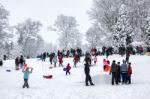 Winter Scene In East Grinstead Stock Photo