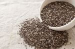 Chia Seed Background Stock Photo