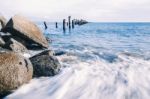 Beautiful Beach At Bridport, Tasmania, Australia Stock Photo