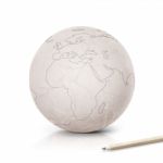 Stroke Europe Map On Paper Globe Stock Photo