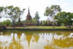 Wat Sa Si In Sukhothai Historical Park, Thailand Stock Photo