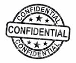 Confidential Stamp Stock Photo