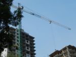 Construction Of A Residential Building In A Building Stock Photo