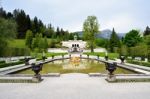 Garden In Linderhof Palace, Germany Stock Photo