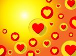 Copyspace Hearts Indicates Valentines Day And Background Stock Photo