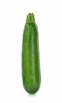 Zuchini Isolated On The White Background Stock Photo