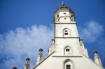 Old Clock Tower In Rothenburg Stock Photo