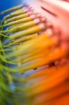 Fiber Optic With Servers In A Technology Data Center Stock Photo