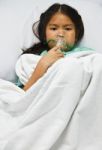 Sick Children Stock Photo