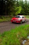 I. Chadwick Driving Subaru Impreza Stock Photo