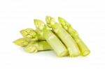 White Asparagus Isolated Stock Photo