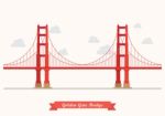 Golden Gate Bridge Illustration Stock Photo