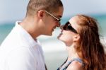 Young Romantic Couple Stock Photo