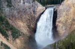 Lower Yellowstone Falls Stock Photo