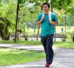 Jogging Stock Photo