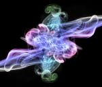 Abstract Glowing Of Smoke Stock Photo