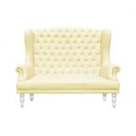 Yellow Armchair Stock Photo