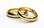 golden Wedding Ring Stock Photo