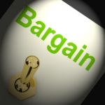 Bargains Switch Shows Discount Promotion Or Markdown Stock Photo