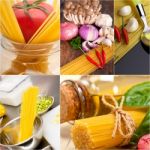 Healthy Vegetarian Vegan Food Collage Stock Photo