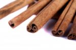 Pile Of Cinnamon Spice Quills Stock Photo