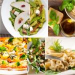 Healthy And Tasty Italian Food Collage Stock Photo