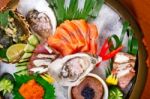 Fresh Sushi Choice Combination Assortment Selection Stock Photo