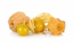 Physalis Fruit Isolated On The White Background Stock Photo