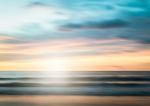 An Abstract Seascape With Blurred Panning Motion Background Stock Photo