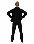 3d Rendering Of Full Length Businessman In Everyday Actions Stock Photo