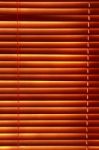 Sunlight Behind Vertical Blinds Stock Photo